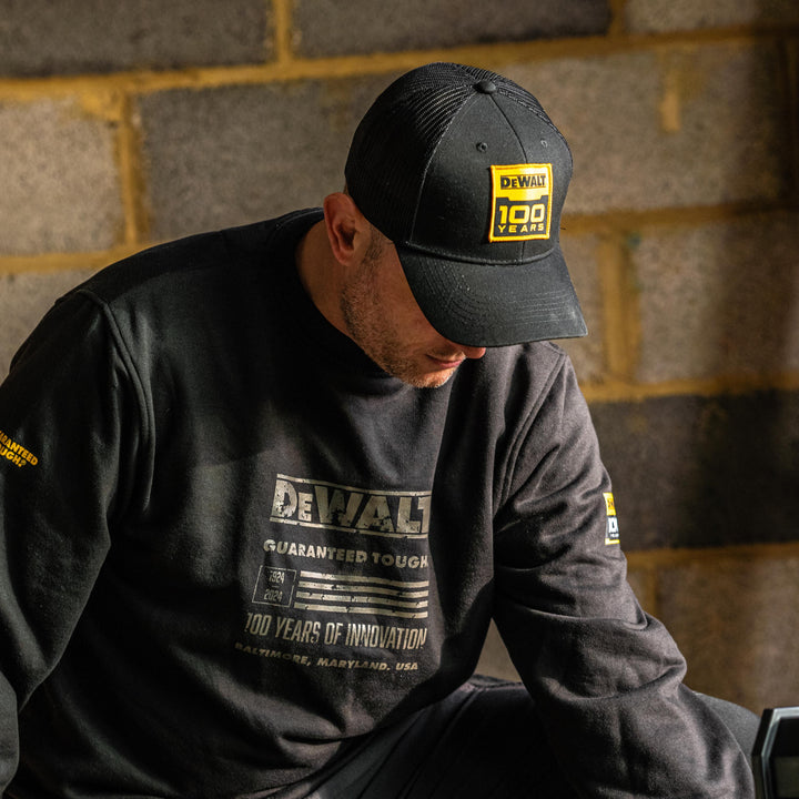 DEWALT 100 Year Baseball Cap Model View Wide