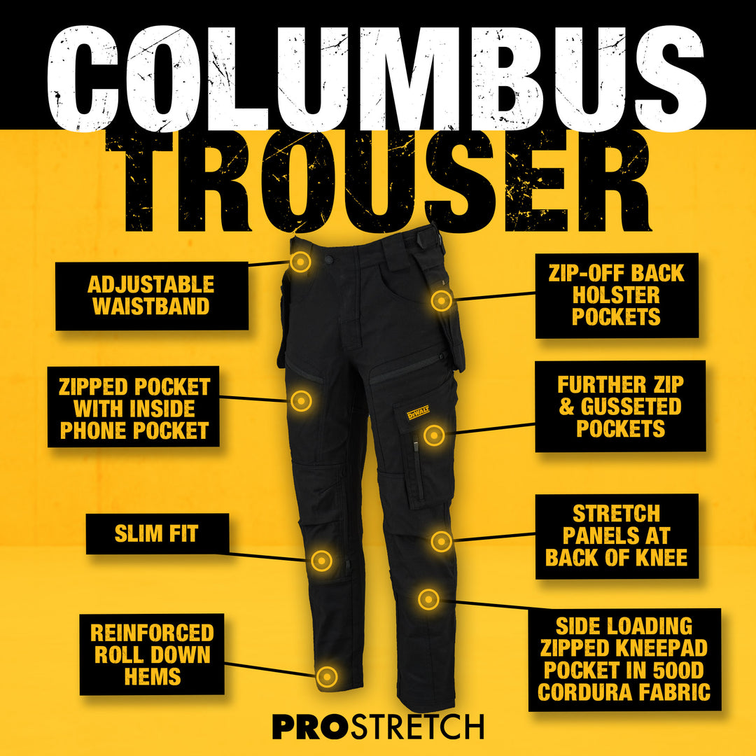 DEWALT Columbus Trouser Features