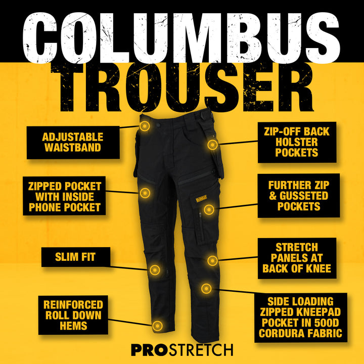 DEWALT Columbus Trouser Features