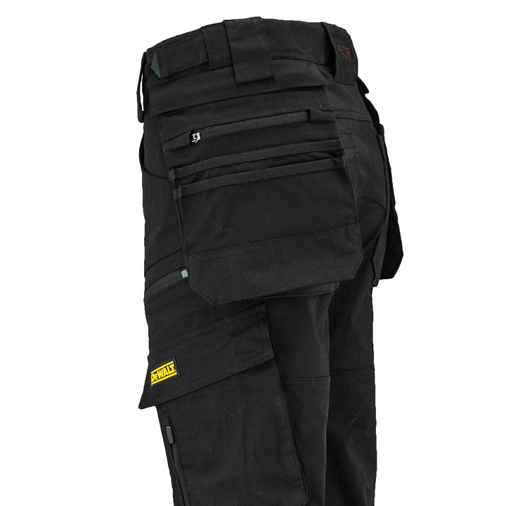 DEWALT Columbus Men's Pro-Stretch, Zip Off Holster Pocket, Ultimate Work Trousers, Black, Detail View