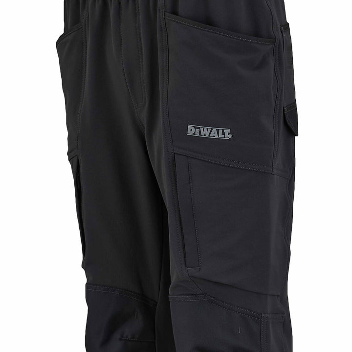 DEWALT Ellsworth Men's Water Resistant, Stretch, Tapered Fit, Technical Work Jogger Grey Pocket Detail View