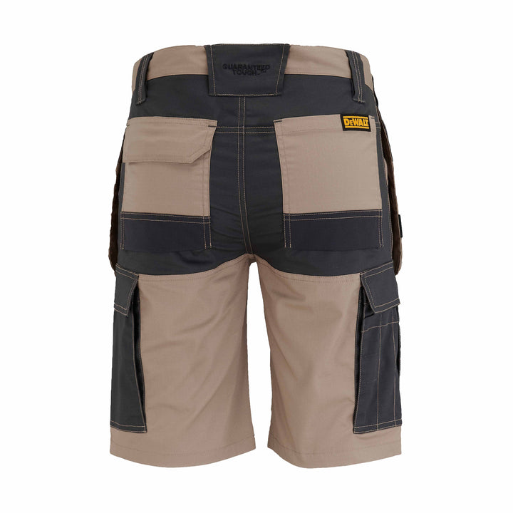 DEWALT High Point Pro-Stretch Slim Fit Holster Pocket Shorts Stone Rear View