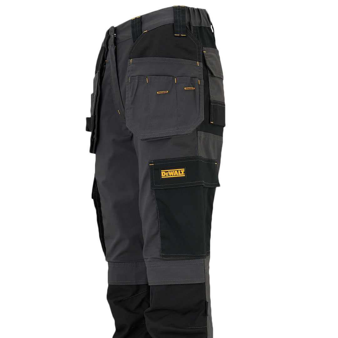 DEWALT Roseville Women's Pro-Stretch, Slim Fit, Holster Pocket Work Trousers, Grey/Black Detail View