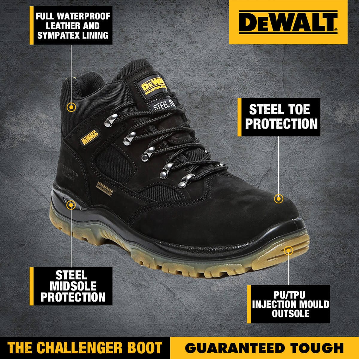 Cheap waterproof steel toe boots best sale